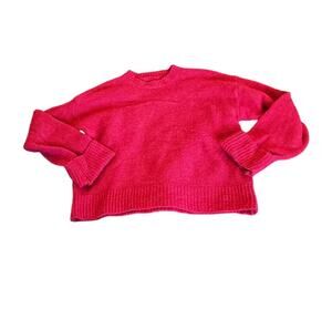 Shein Large Pink Long Sleeve Knit Pullover Sweater